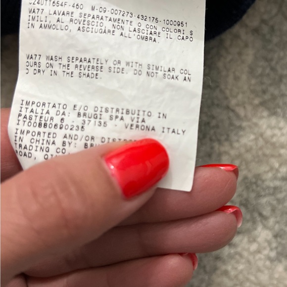 Italian blue man cardigan - Picture 5 of 6